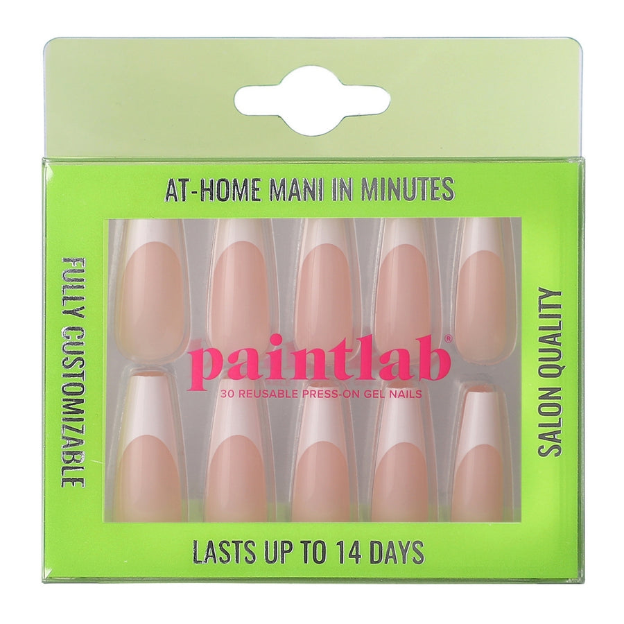 Classic French Extra Long Coffin Press-On Nails - PaintLab