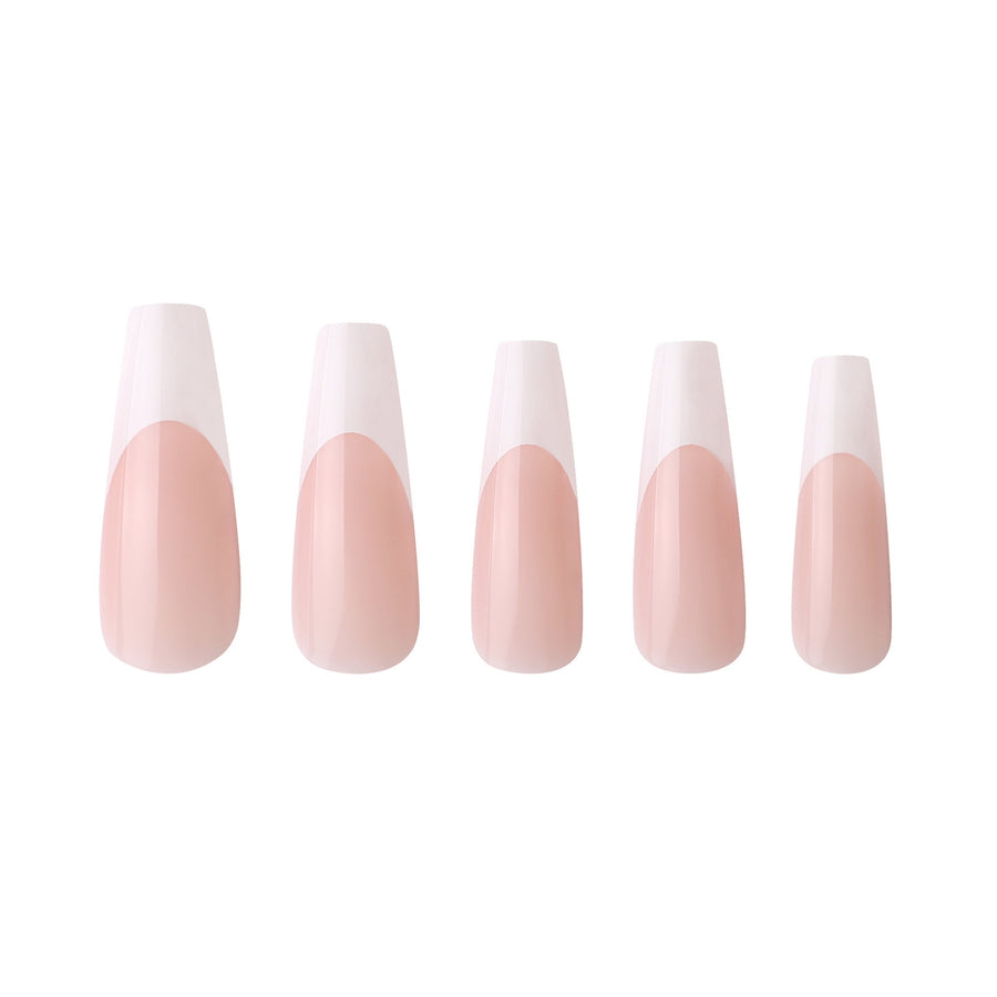 Classic French Extra Long Coffin Press-On Nails - PaintLab
