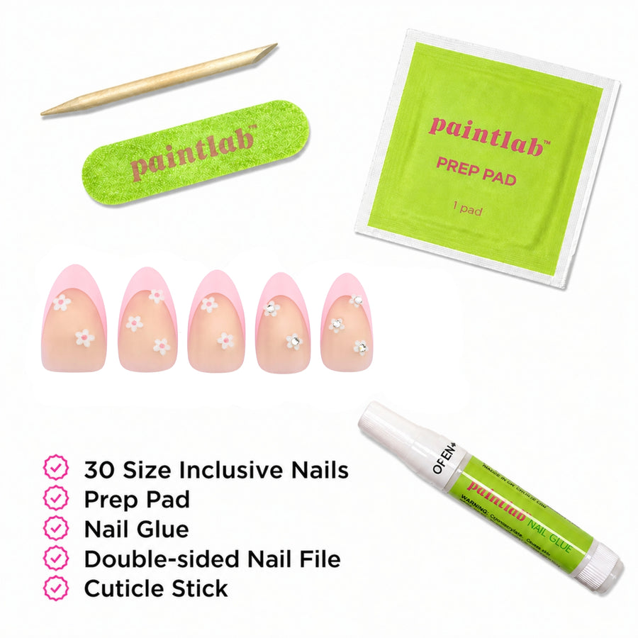 Daisy Glam Press-On Nails - PaintLab