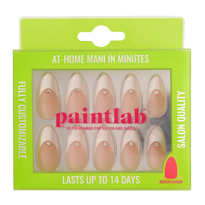 Diamond French Almond Press-On Nails - PaintLab