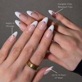 Diamond French Almond Press-On Nails - PaintLab