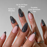 Disco Ball Almond Press-On Nails - PaintLab