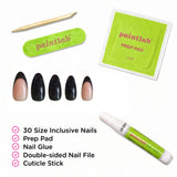 Disco Ball Almond Press-On Nails - PaintLab