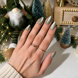 Enchanted Pine Short Almond Press-On Nails - PaintLab