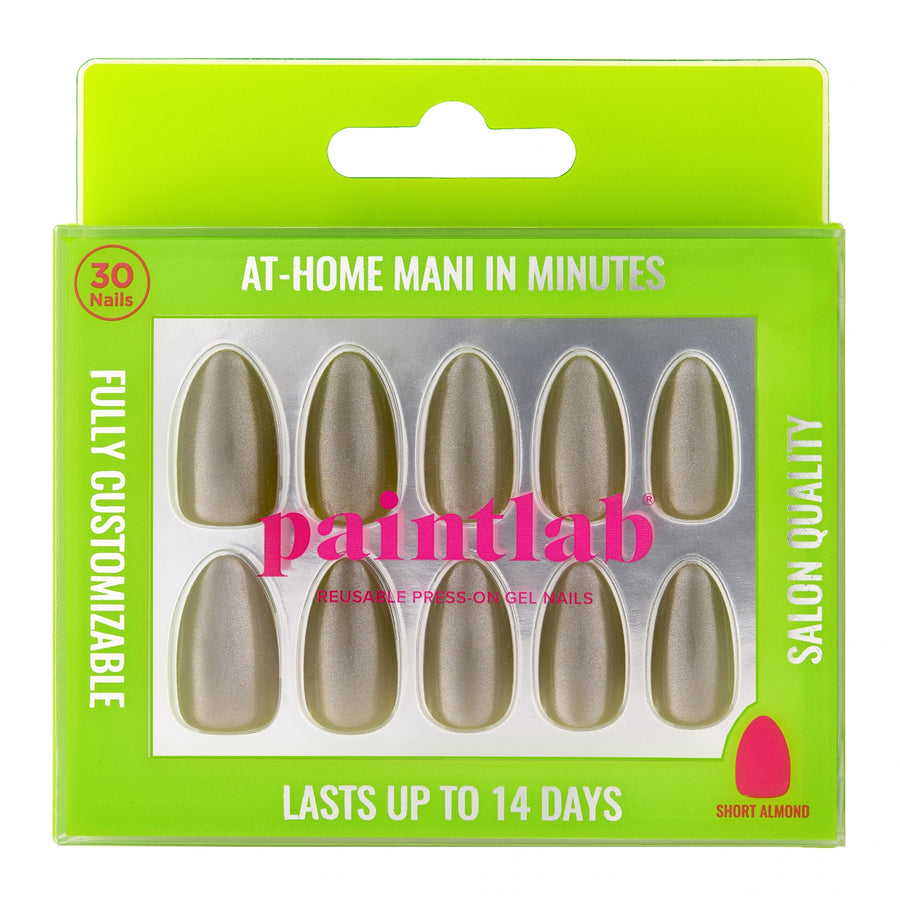 Enchanted Pine Short Almond Press-On Nails - PaintLab
