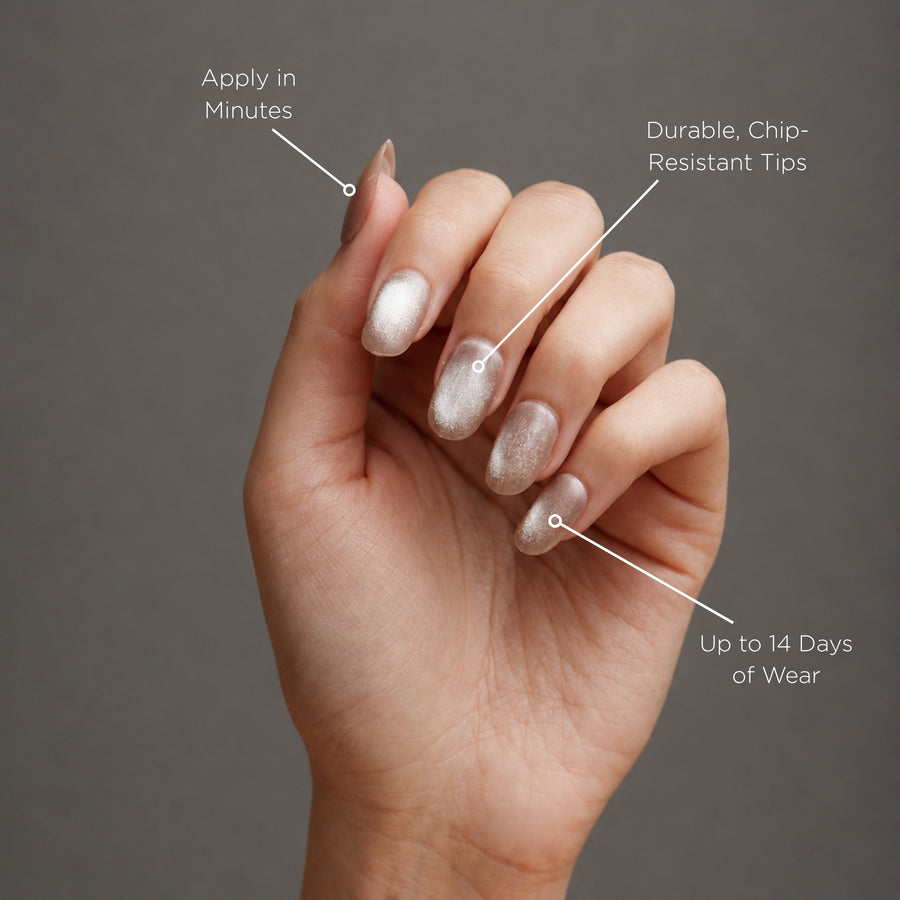 English Rose Oval Press-On Nails - PaintLab