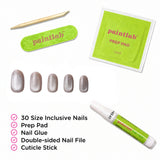 English Rose Oval Press-On Nails - PaintLab