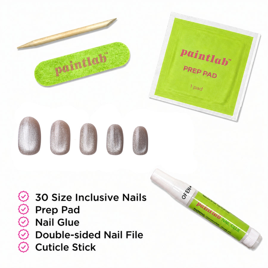English Rose Oval Press-On Nails - PaintLab