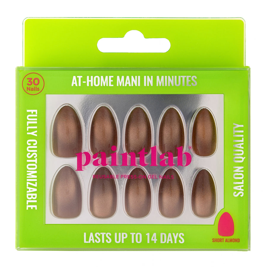Espresso Martini Short Almond Press-On Nails - PaintLab