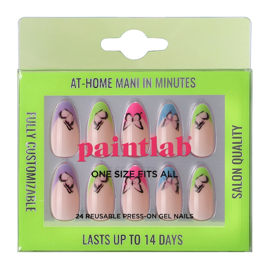 Flutter Almond Press-On Nails - PaintLab