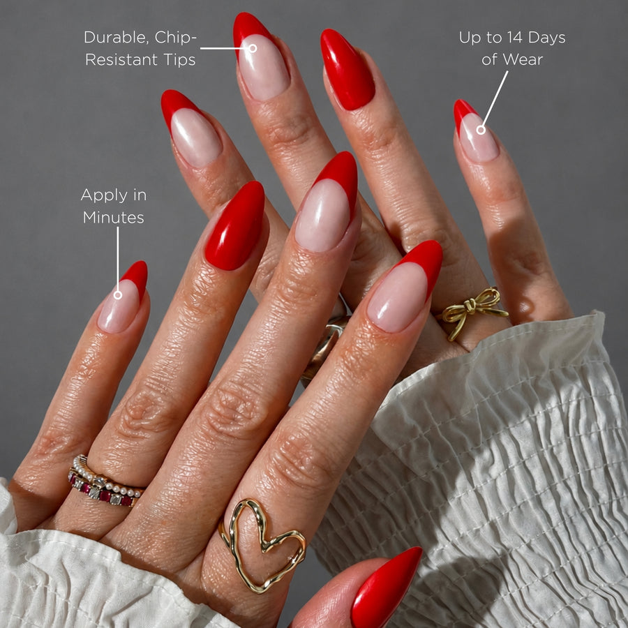 First Class Almond Press-On Nails - PaintLab