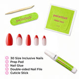 First Class Almond Press-On Nails - PaintLab