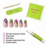 Flutter Almond Press-On Nails - PaintLab