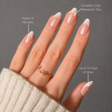 Frenchie Bow Short Almond Press-On Nails - PaintLab