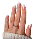 Frenchie Bow Short Almond Press-On Nails - PaintLab