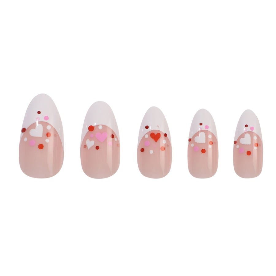 Frenchie Kiss Almond Press-On Nails - PaintLab