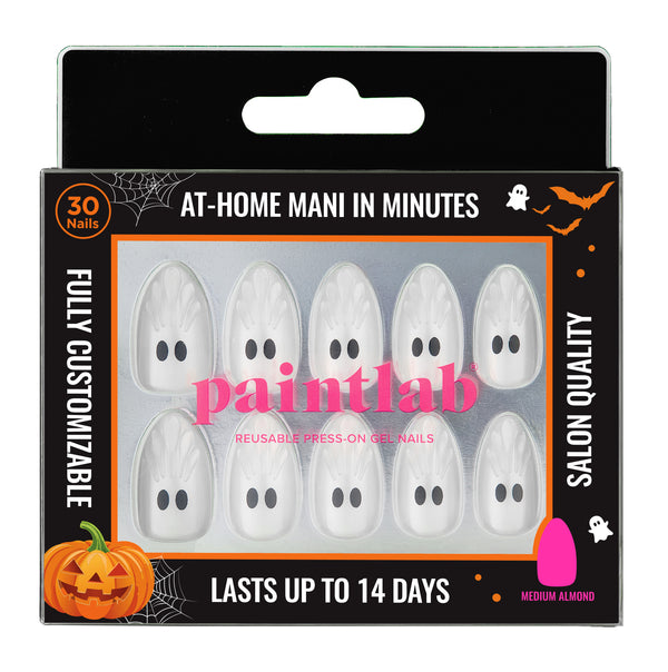 Ghostie Short Almond Press-On Nails - PaintLab