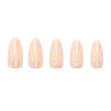 Glazed Seashell Almond Press-On Nails - PaintLab