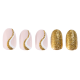 Unboxed Glitter Gold Press-on Nails
