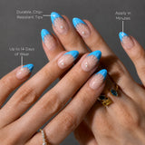 Glittering Mermaid Short Almond Press-On Nails - PaintLab