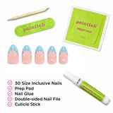 Glittering Mermaid Short Almond Press-On Nails - PaintLab