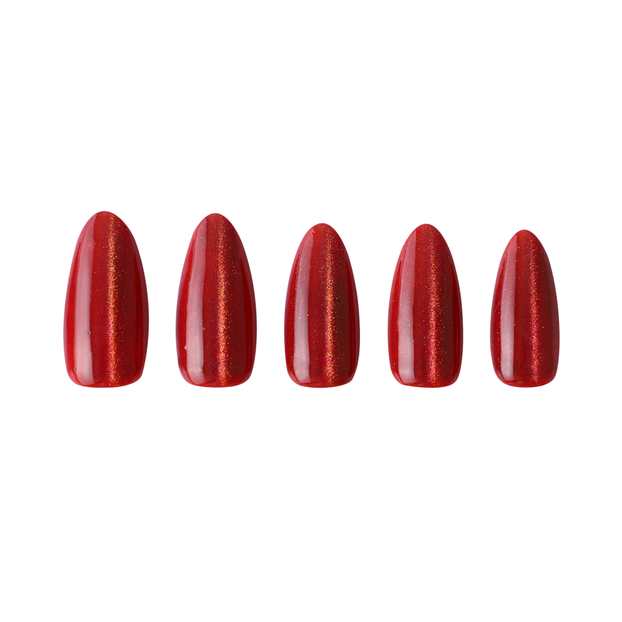 Unboxed Glitzy Red Press-on Nails