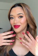 Glitzy Red Press-on Nails - PaintLab