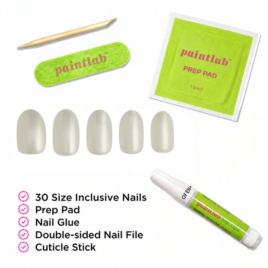 Glossy Glaze Oval Press-On Nails - PaintLab
