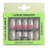 Glossy Glazed Short Almond Press-On Nails - PaintLab