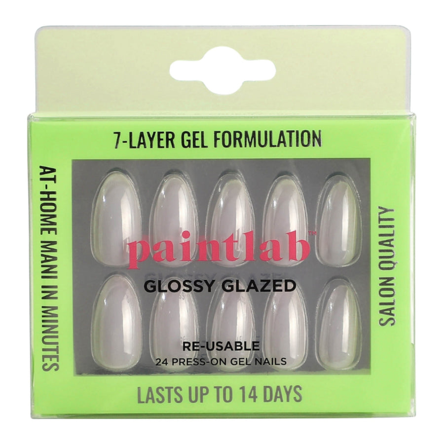 Glossy Glazed Short Almond Press-On Nails - PaintLab
