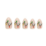 Jingle Jolly Almond Press-On Nails - PaintLab