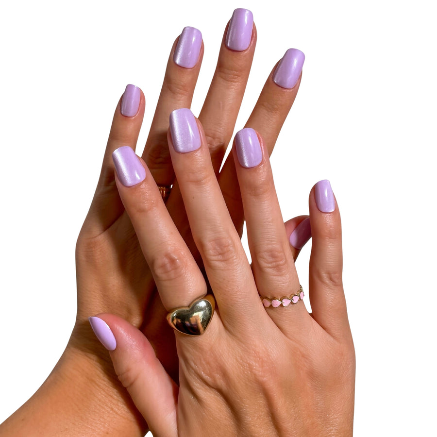 Lavender Cat Eye Squoval - PaintLab