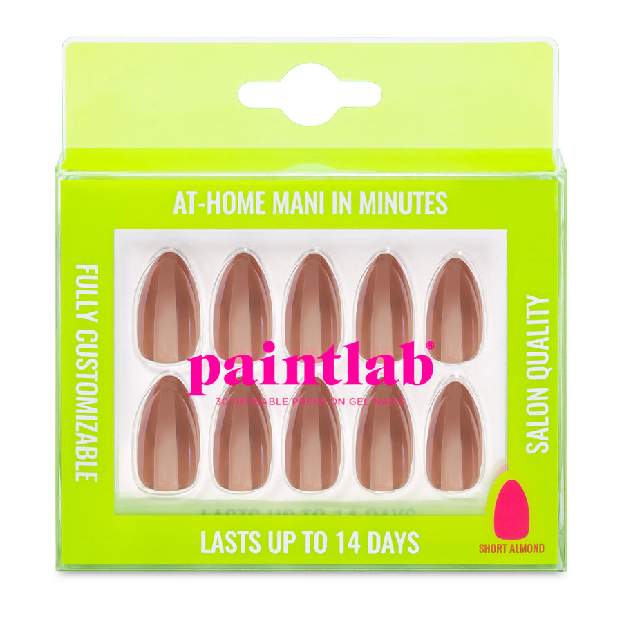 Maple Syrup Short Almond Press-On Nails