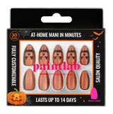 Midnight Ember Short Almond Press-On Nails - PaintLab