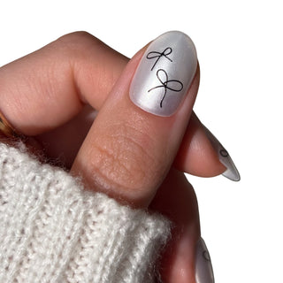 Midnight Bows Nail Stickers - PaintLab