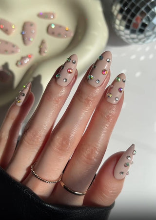 Nude Glitz Press-on Nails