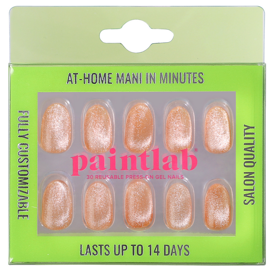 Orangesicle Cat Eye Press-on Nails