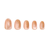 Unboxed Orangesicle Cat Eye Press-on Nails