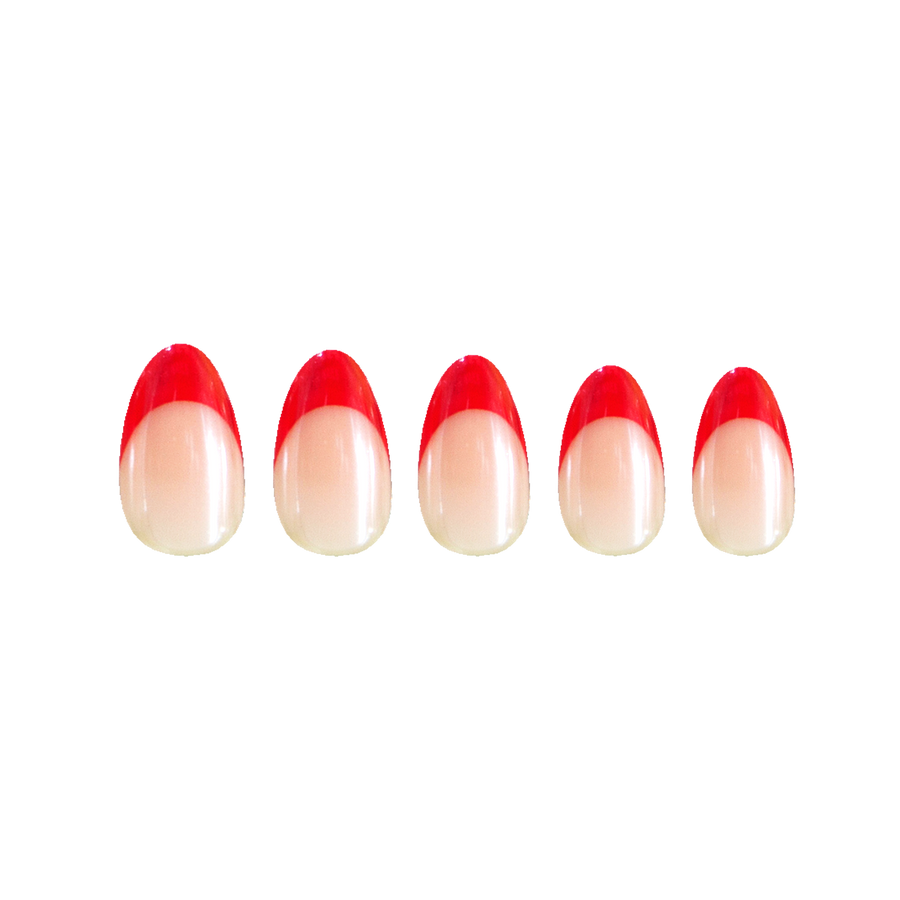 Red Candy Tips Press-on Nails - PaintLab