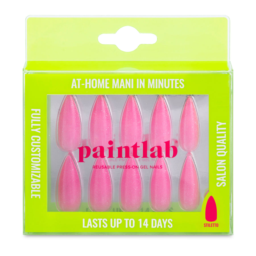 Pink Glitter Stiletto - PaintLab