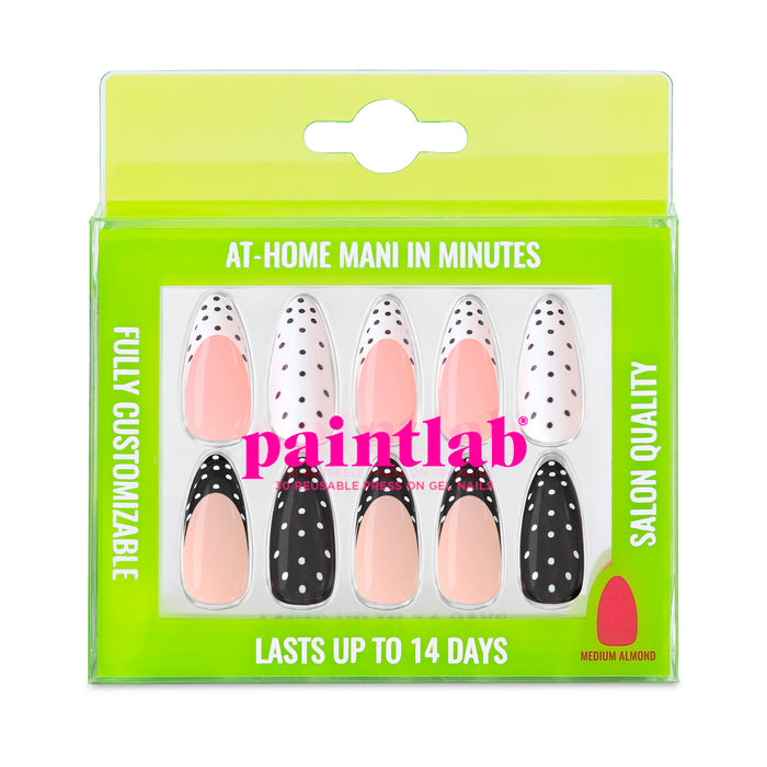 Polka Dot Couture Almond Press-On Nails