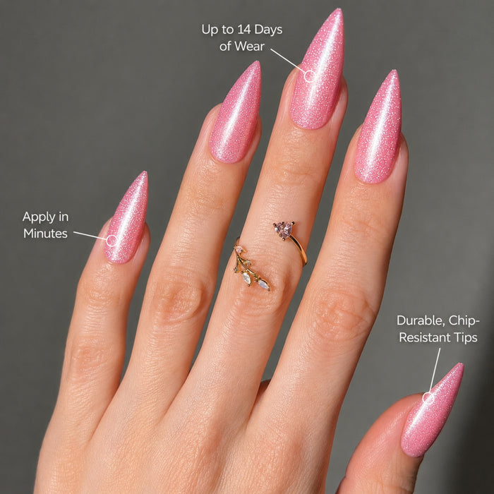 Pink Glitter Stiletto - PaintLab