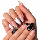 Polka Dot Couture Almond Press-On Nails