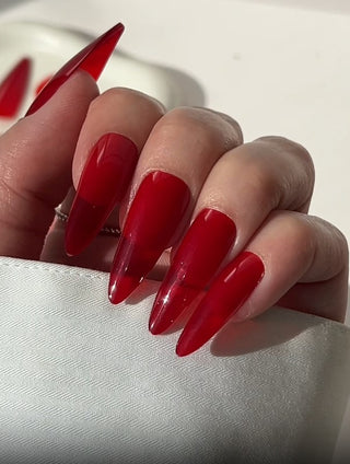 Red Jealous Press-on Nails