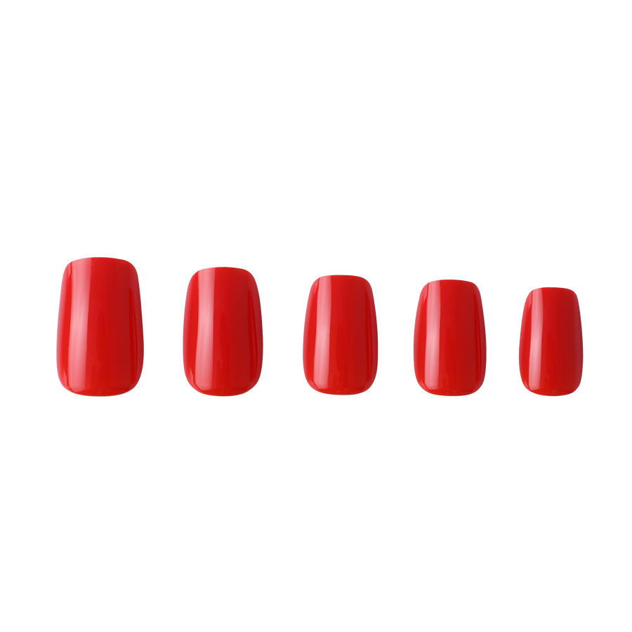 Unboxed Risky Red Press-on Nails