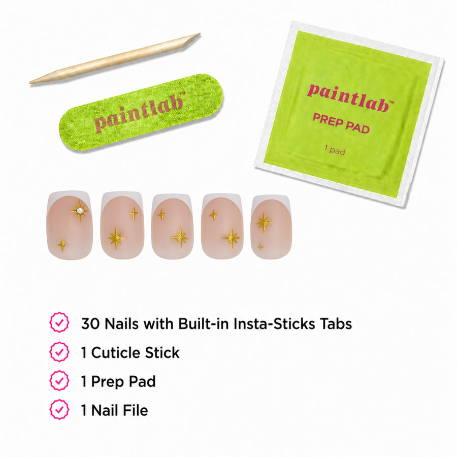 White Celestial Instant Stick Mani