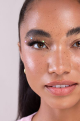 Girl using Lavender Love Lashes