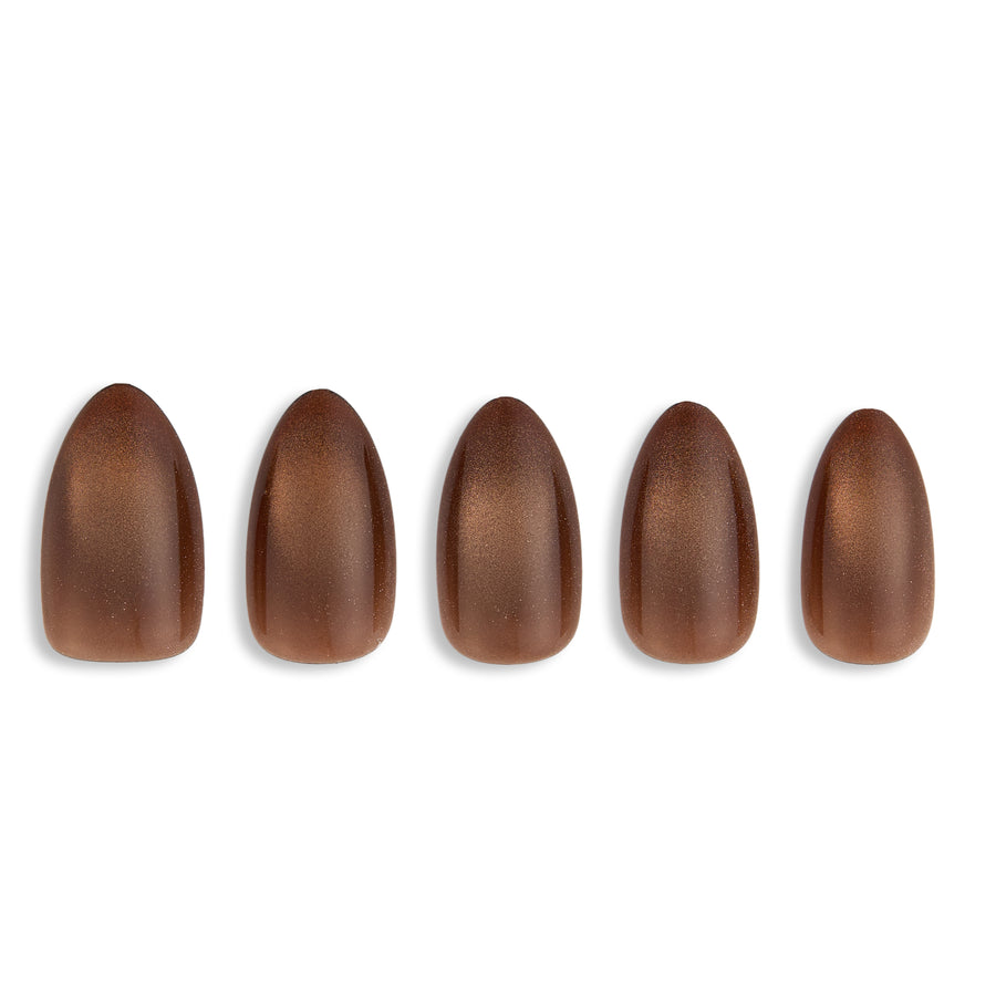 Espresso Martini Short Almond Press-On Nails - PaintLab