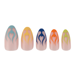 Multi-Flame Press-on Nails