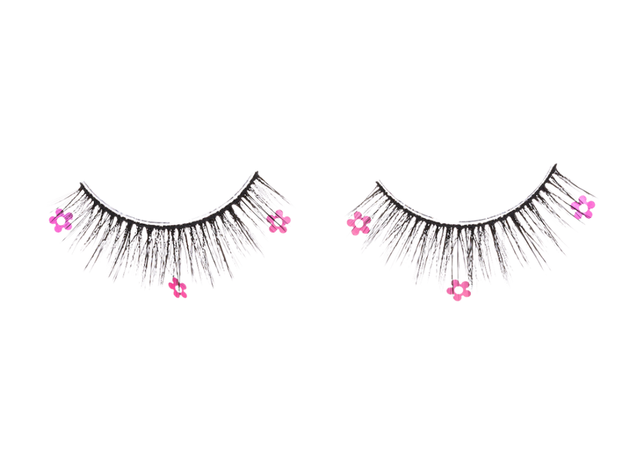 Pink Floral Lashes - Fake Lashes Unboxed